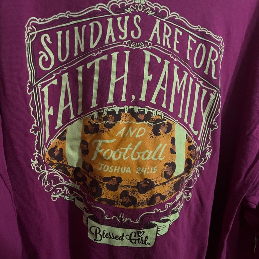 3X Long Sleeve Magenta Tee